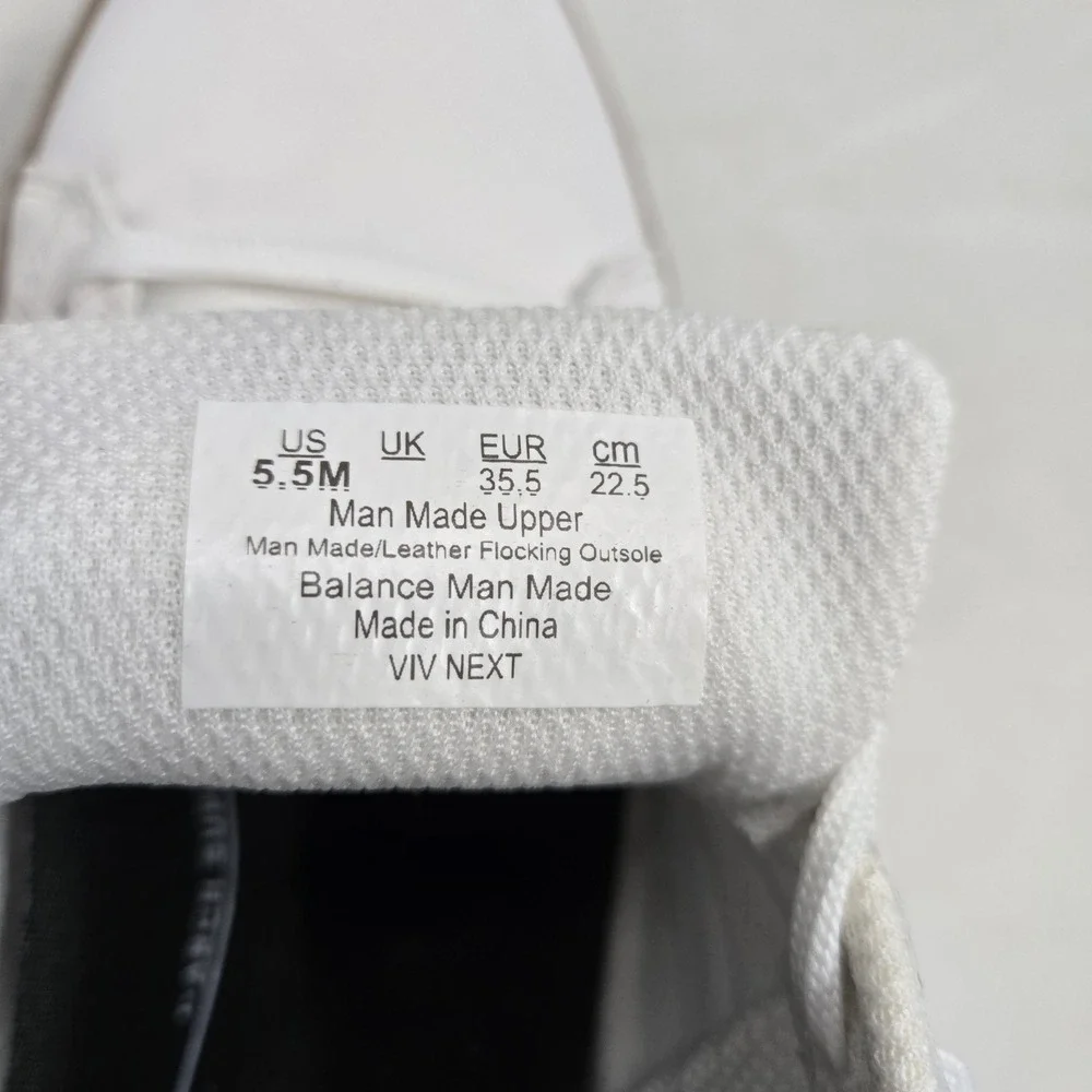 Ryka Viv Next Court Lace Up Inspired Women's‎ Sneakers White Faux Leather 5.5M